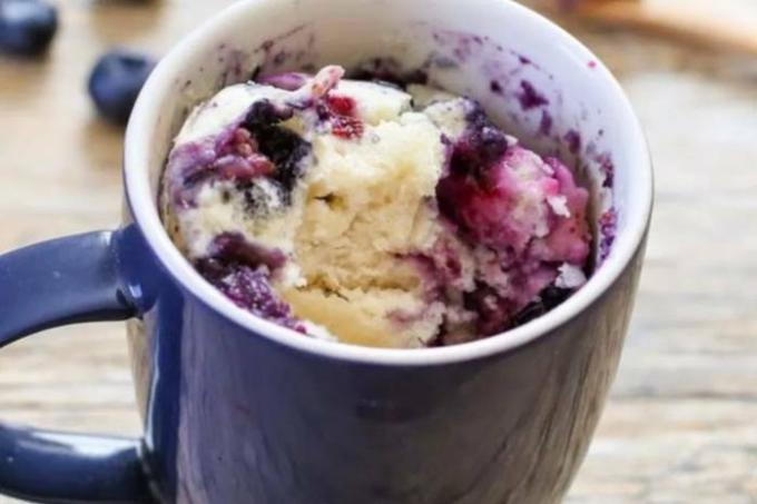 Uogų cupcake puodelyje receptas žingsnis po žingsnio: kaip virti per 5 minutes