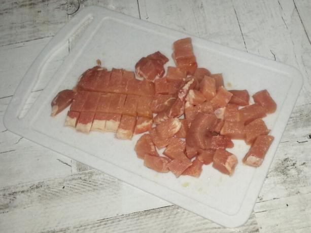 Smulkiai supjaustyti mėsos