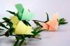 Pavasaris artėja: Making origami "Paukščių ant medžio" 5 minutes