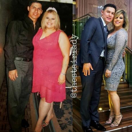 Jelena ir jos vyras - prieš ir po svorio
