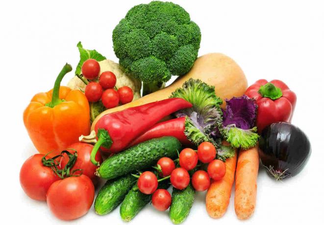 Spalvos daržovės ir vaisiai
